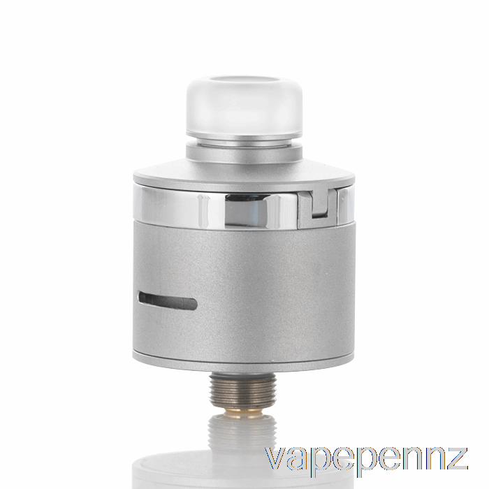 BP Mods BUSHIDO V3 22mm BF RDA Frosted Silver + Glossy Silver VAPE NZ